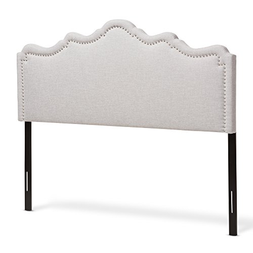 Baxton Studio Noelle Modern and Contemporary Greyish Beige Fabric King Size Headboard, King, Greyish Beige by Baxton Studio - Used condition - US$105.40