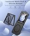 FNDMIL NO.1 Magnetic for Samsung Galaxy Z Flip 5 Case Compatible with MagSafe [Translucent Matte] [Anti-Fingerprint][Military Shockproof] Slim Hard Case with Silicone for Samsung Flip 5 Case,Black