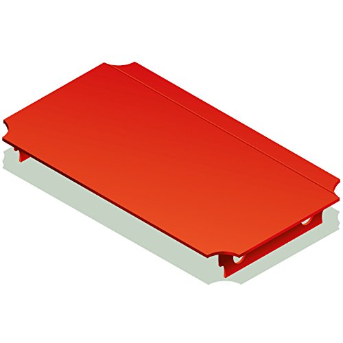 Preisvergleich Produktbild Quadro Platte 40x20 cm rot