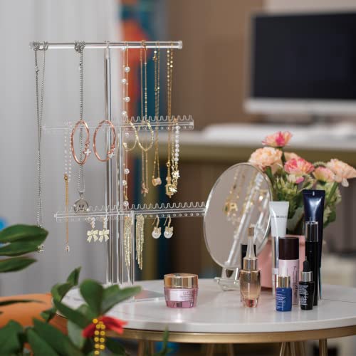 image for lengnoyp Premium Jewelry Stand, Earring Holder, Necklace Holder Stand,
