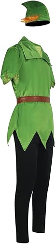 Miniatura 2 de Disfraz de elfo de Peter Pan, traje de cosplay de Halloween para hombres y mujeres