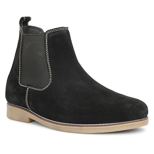 Image of Kraasa Men's Chelsea Boots for Men, Premium Vegan Leather, Fashion Ankle, Modern Casual, Smart Casual & Formal Footwear