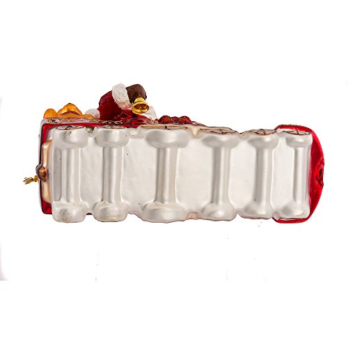 Noble Gems Kurt Adler Glass Santa On Christmas Train Ornament, 5.5-Inch #TOP6