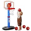 41swtblab4l - JOYIN Toddler Basketball Arcade Game Set, Adjustable Basketball Goal with 4 Balls for Kids Indoor Outdoor Play, Carnival Games, Christmas Birthday Gift for Boys Girls Age 1 and Up - Air Pump Included
