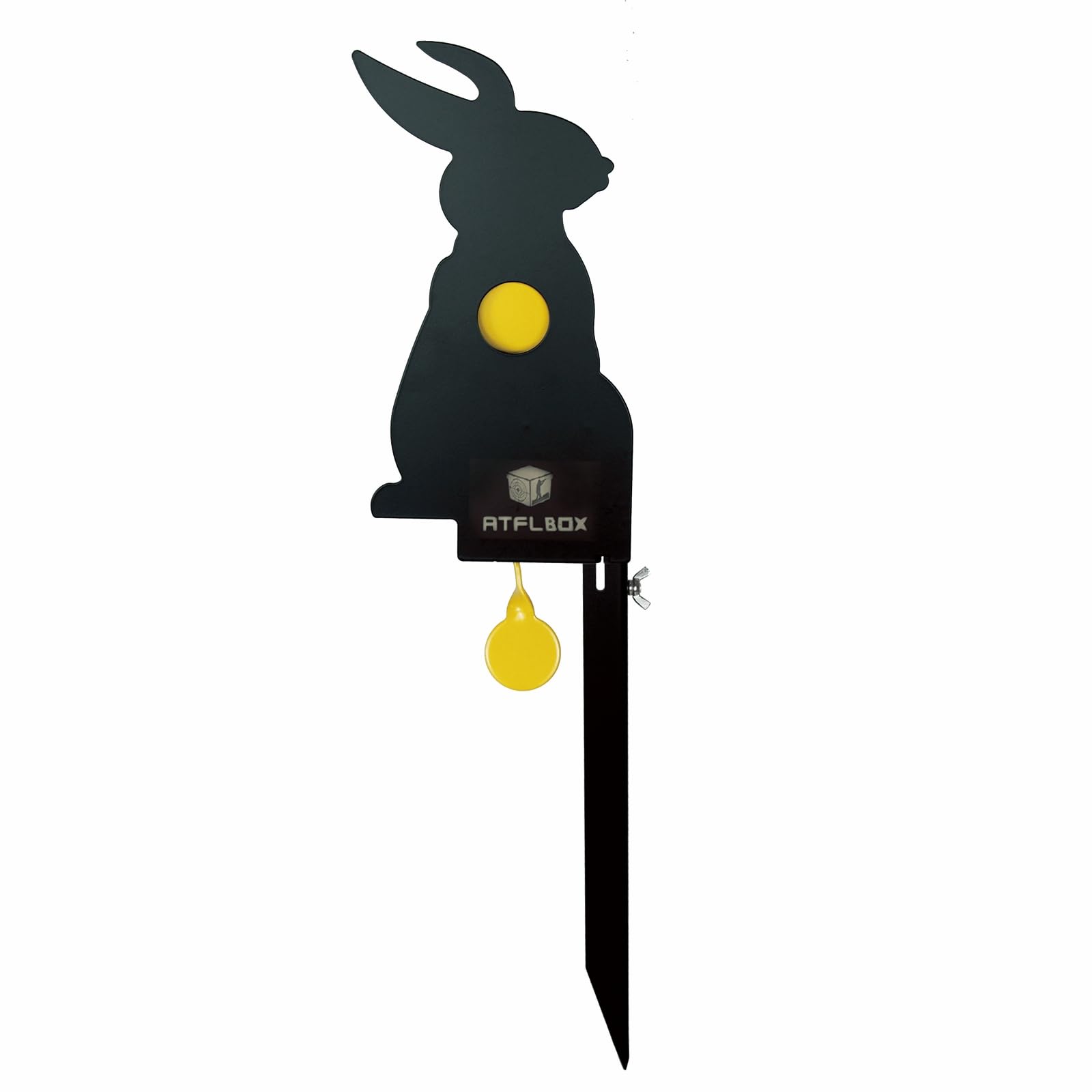 Metal Rabbit Reset Target, Air Rifle Animal Silhouette Shooting Targets for Outdoor and Backyard, Rated for Airgun Pellet .177 .22 Caliber