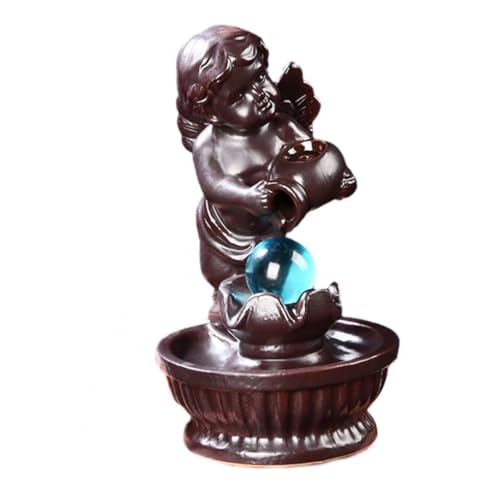 Brûleur de parfum à reflux en céramique café pour salon
