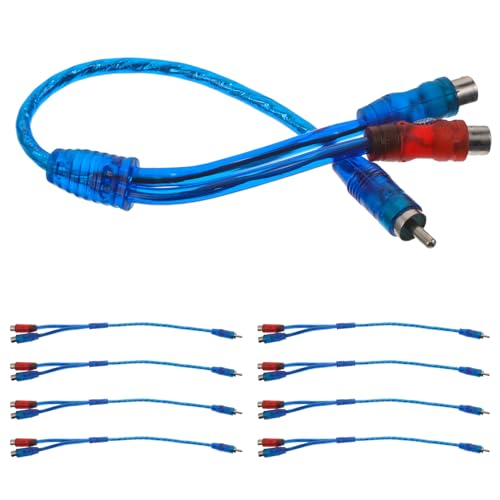 Adaptador RCA macho hembra doble UKCOCO con duplicación de señal sin interferencias para altavoz