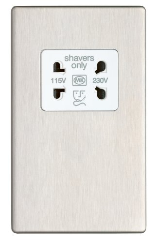 MK Aspect K24709 BSS W 230-Volt Input Shaver Socket