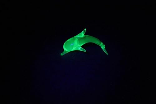 Miniatura 6 de Estatua de delfín de cristal de uranio, accesorios de decoración de piscina de acuario, regalos de accesorios de cristal, animales de cristal,