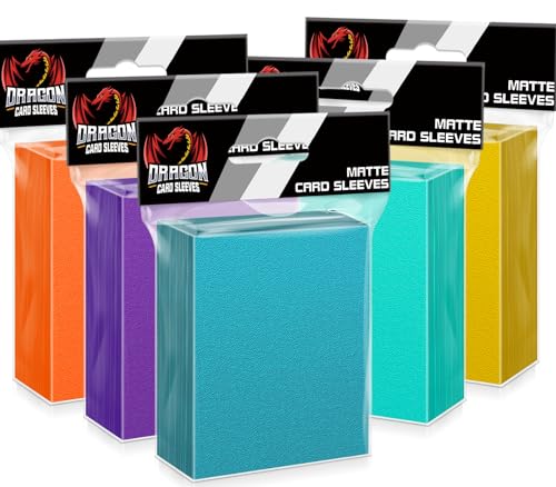 500 Count Card Sleeves Toploaders for Trading Cards, 5 Colors Soft Baseball Card Sleeve for Standard Cards, Fit for MTG, Football Card, Sports Cards,Game Cards