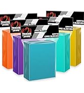 500 Count Card Sleeves Toploaders for Trading Cards, 5 Colors Soft Baseball Card Sleeve for Stand...