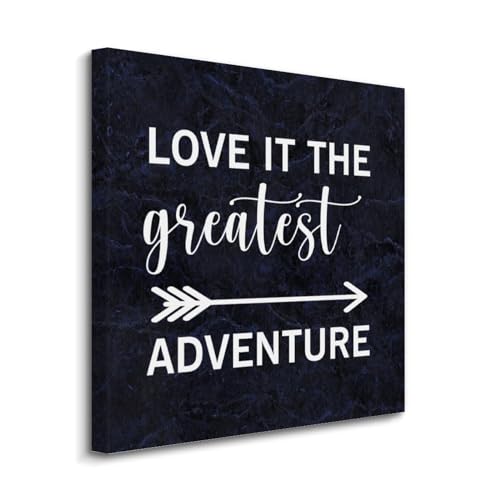 Lienzo impreso Love It de 20" e impresiones de pared con refranes positivos para salas 1