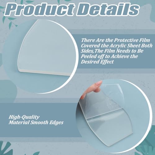 DELORIGIN 5 modelos de acrílico para acolchoamento, 5 peças de artesanato de costura de retalhos faç