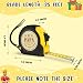 Fathers Day Christmas Birthday Gift for Papa Male Elders Tool Woodworker Carpenter Gifts for Grandpa Handicraft Enthusiasts If Papa Engraved Tape Measure 25 FT