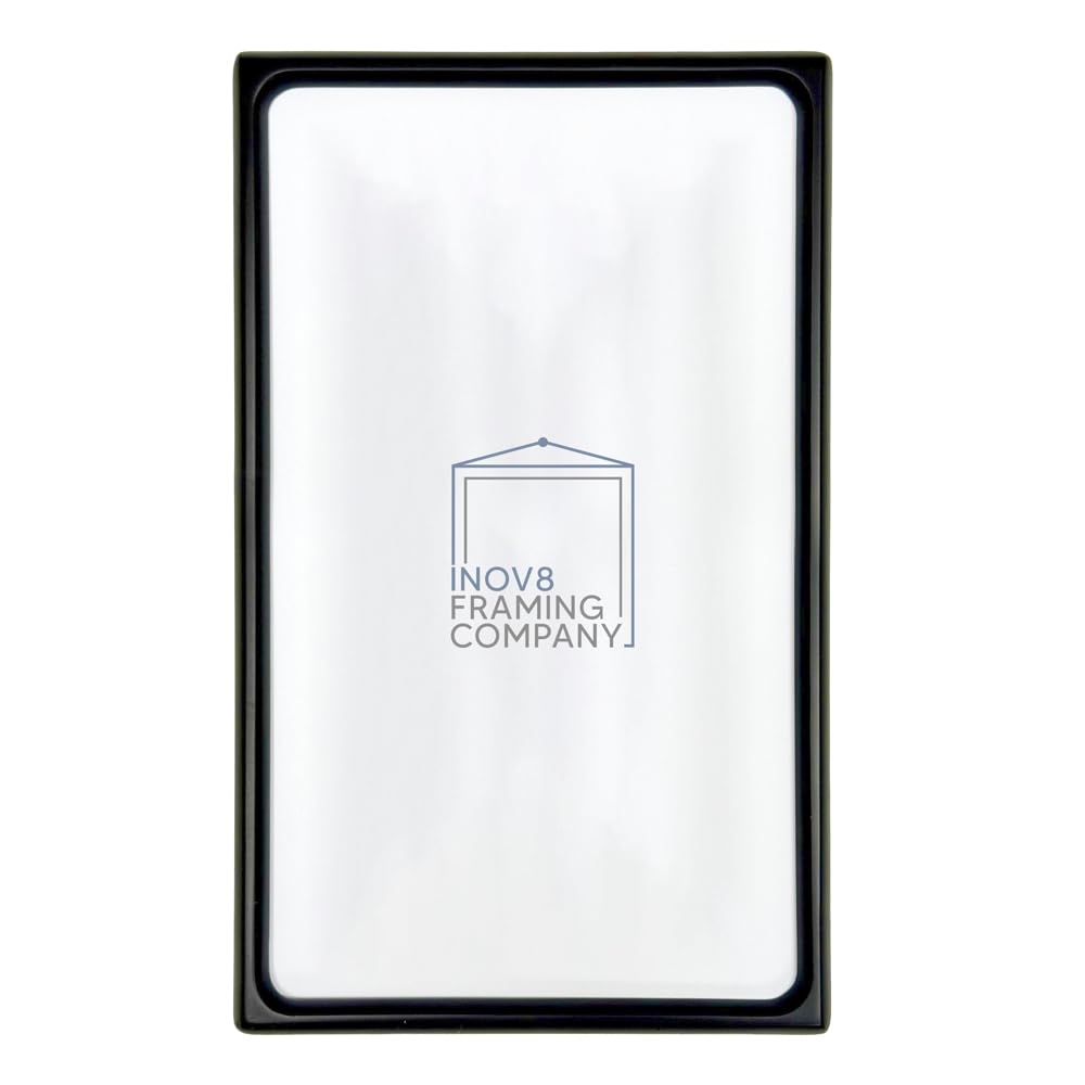 Inov8 Photo Frame Rounded Wood Black 7x14 - (3x 6x4 App)