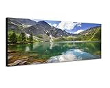 Hohe Tatra Polen Berge Gebirge 150x50cm Breitbild als Panorama auf Leinwand und Keilrahmen fertig zum aufhängen - Unsere Breitbild als Panoramaer auf Leinwand bestechen durch ihre ungewöhnlichen Formate und dem extrem detaillierten Druck aus bis zu 100 Megapixel hoch aufgelösten Panoramafotos. Damit garantieren unsere Bilder einen fantastischen Bildeindruck, leuchtende Farben und gestochen scharfe Details. Qualität aus Deutschland