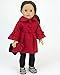 Sophia's 18 Inch Doll Outfit, 2 Piece Red Dress Coat & Fur Trim Gloves fits 18 Inch Doll Clothes & More! Two Piece Red Winter Dress Coat w/Fur Trimmed Gloves| Doll Sold Separately