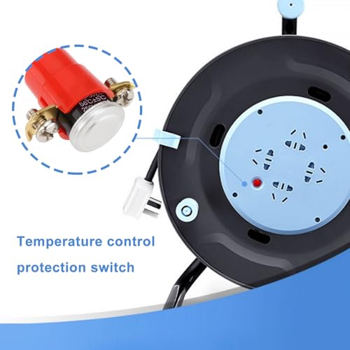 YINETTECH 2 Stück 56°C 250V 16A Thermoschalter Selbstrückstellender Thermoschutzschalter Geeignet Zum Austausch von Kabeltrommeln Kabeltrommel Leistungsschalter