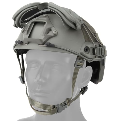 Lunettes tactiques fendues double fixation tete et casque militaire