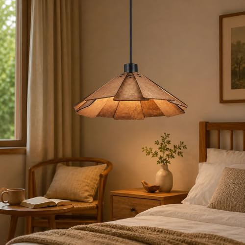 Iluminación vintage de madera para renovar la estética de tu isla de cocina 2