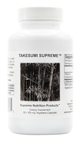 Supreme Nutrition Takesumi Supreme 90 Pure Activated Bamboo Charcoal Vegetarian Capsules