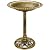Best Choice Products 28in Pedestal Bird Bath, Vintage Outdoor Resin Accent Decoration w/Fleur-de-Lis Accents - Gold