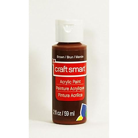 Craft Smart Acrylic Paint 2 Fl.oz. 1 Bottle Brown Cover