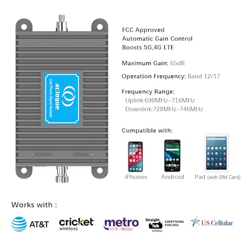 Amplificador de sinal de celular doméstico 5G ATT Straight Talk 5G 4G LTE Amplificador de sinal de c