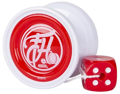 Duncan Toys Freehand Yo-Yo, String Trick Yo-Yo with Counterweight, Ball Bearing Axle and Aluminum Body, White w/ Red Cap