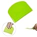 2 Pieces Dough Scraper Bowl Scraper Food-safe Plastic Dough Cutter Flexible Plastic Scraper Practical Bench Scraper Multipurpose Food Scrappers for Bread Dough Cake Fondant Icing, White, Green
