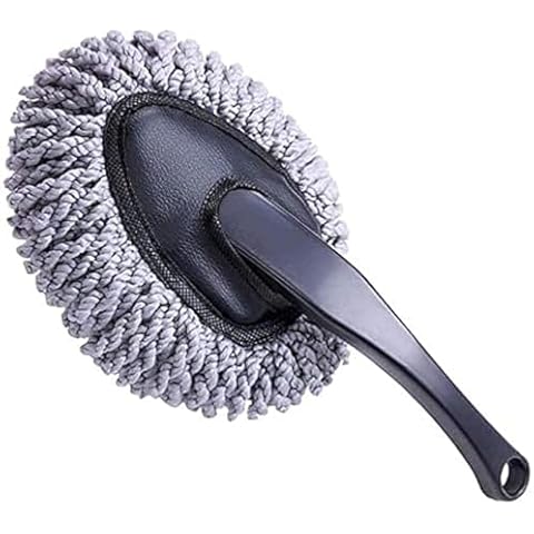 Shopping GD Multi-Functional Car Duster Cleaning Dirt Dust Clean Brush Dusting Tool Mop Gray Car Cleaning Products Cover