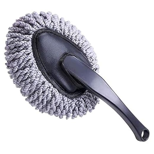 Shopping GD Multi-Functional Car Duster Cleaning Dirt Dust Clean Brush Dusting Tool Mop Gray Car Cleaning Products