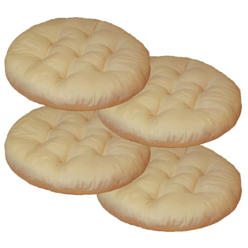 Mozzeilee Set di 2/4/6/8 cuscini rotondi per sedia da pranzo,