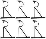 Curtain Rod Brackets (Set of 6) - Black (Also known as - Curtain rod Holder / Curtain rod Bracket / Bracket for Drapery rod / Bracket set for Draperies rod / Brackets for curtains rod)