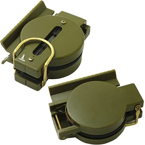 Bússola Profissional Lorben Estilo Militar Compacta Camping Caça Trilha GT6136