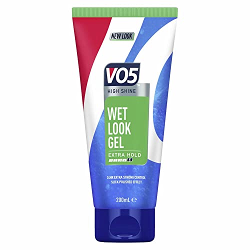 Gel coiffant effet mouillé Alberto Vo5 200 ml brillance intense sans résidus