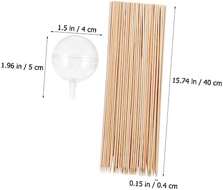 NUOBESTY 2 Takım Cupcake Muffin Tutucu Şeker Pimi Makinesi Süt Çikolata Toplu Çikolata Tutucuları Şeker Buketleri için Kauçuk Top Makinesi Pong Topları Çikolata Topları Çikolata Bambu + Akrilik 100 - Görsel 2