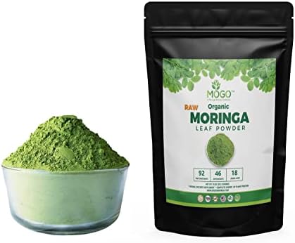 MOGO Fresh Organic Moringa Powder 1 Lb, Antioxidant Rich Potent Green Superfood Rich,Premium Moringa Oleifera Leaf Powder Perfect for Teas,Smoothies,Juice.Moringa Powder Organic.