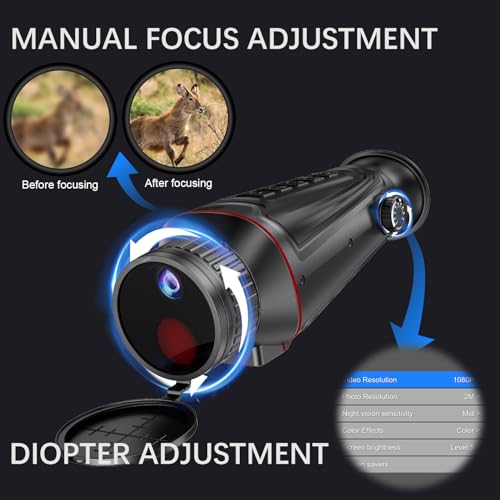 image for Dumjug 4K Digital Night Vision Monocular with Infrared Illuminator & V