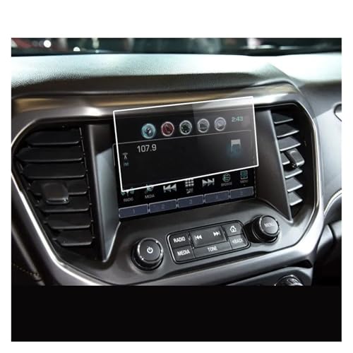 Verre trempé pour GMC Acadia 2016-2019 écran navigation 8 pouces