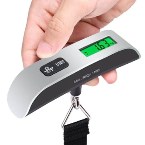 INSMART Digital Luggage Scale Portable Handheld Weight Scale for Suitcases 110 Lb/ 50Kg Capacity with LCD Display Travel Luggage