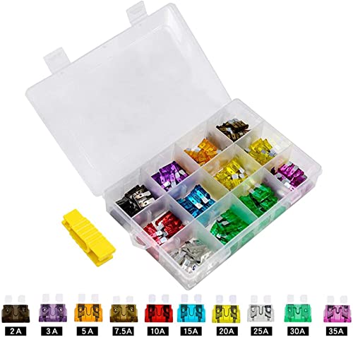 Kit fusibles auto mini lame 120 pièces boîte assortiment auto camion moto