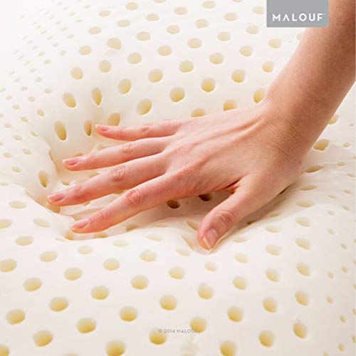 Z 100% Natural Talalay Latex Zoned Pillow, Queen - High Loft Plush