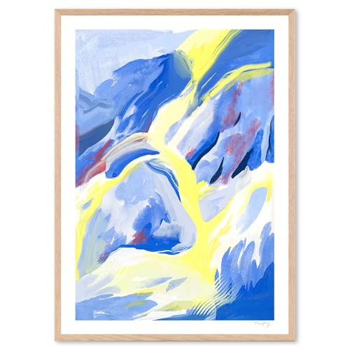 THE POSTER CLUB �|�X�^�[�N���u Blue Strokes 50×70cm Nina Dissing