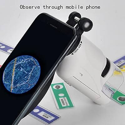 Portable 60X-120X Optical Microscope with LED Light Birthday Gift for Primary and Secondary School Students