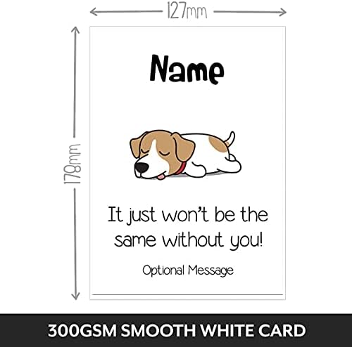 Funny Leaving Card - Won't Be The Same Without You. Sorry You're Leaving Card for Work Colleague when Retire or New Job. Good luck in your new job adult humour card for work wife, work mum or work dad