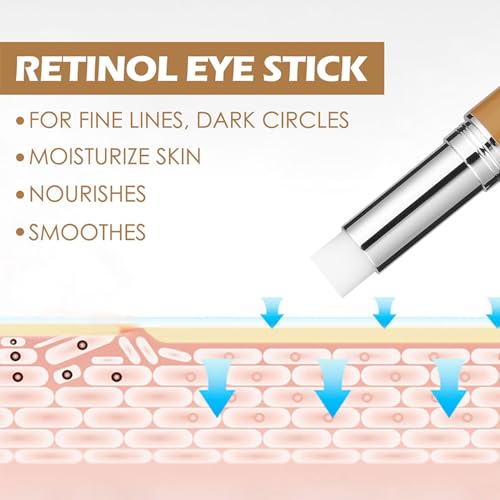 Grospe Retinol Eye Cream Stick Anti Wrinkle Eye Cream,2Pcs Retinol Eye Stic With Collagen,Hyaluronic Acid,Instant Firmx Eye Skin For Puffy Eyes,Dark Circles,Eye Bags,Crows Feet,Wrinkles thumb #4