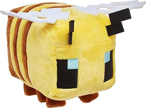 Mattel Minecraft Bee Character Plush, 8" Soft Dolls