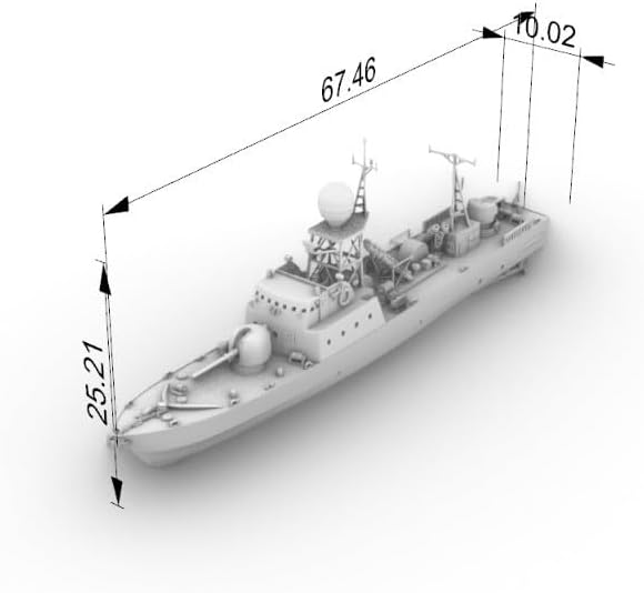MRY-SFW 1/100 Military Model Greek Female Warrior IIa Class Missile Ship Waterline Edition