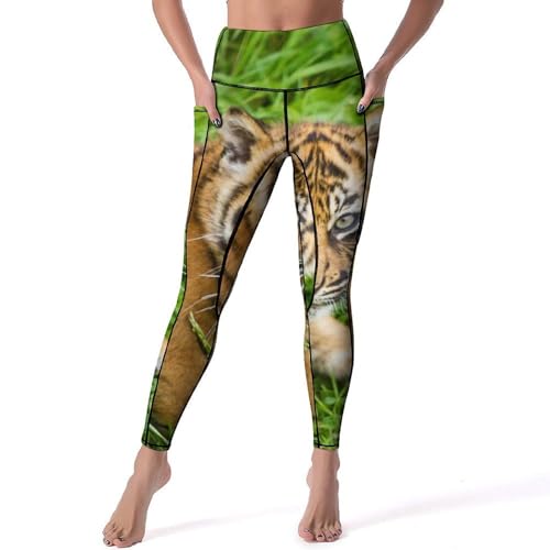 Legging de sport femmes Petit Mignon pantalon yoga taille haute fitness gym jogging taille S